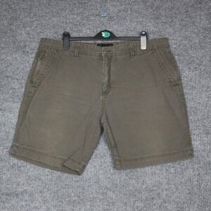 Weatherproof Men's Dark Olive Cotton Cargo Shorts Size 40‎